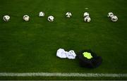 20 October 2021; A general view of footballs before the UEFA Women's U19 Championship Qualifier match between Switzerland and Northern Ireland at Jackman Park in Limerick. Photo by Eóin Noonan/Sportsfile