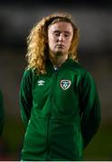 20 October 2021; Therese Kinnevey of Republic of Ireland before the UEFA Women's U19 Championship Qualifier match between Republic of Ireland and England at Markets Field in Limerick. Photo by Eóin Noonan/Sportsfile