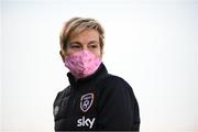 21 October 2021; Republic of Ireland manager Vera Pauw prior to the FIFA Women's World Cup 2023 qualifier group A match between Republic of Ireland and Sweden at Tallaght Stadium in Dublin. Photo by Stephen McCarthy/Sportsfile