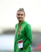 21 October 2021; Saoirse Noonan of Republic of Ireland prior to the FIFA Women's World Cup 2023 qualifier group A match between Republic of Ireland and Sweden at Tallaght Stadium in Dublin. Photo by Stephen McCarthy/Sportsfile
