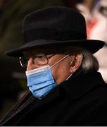 21 October 2021; President of Ireland Michael D Higgins looks on during the FIFA Women's World Cup 2023 qualifier group A match between Republic of Ireland and Sweden at Tallaght Stadium in Dublin. Photo by Stephen McCarthy/Sportsfile