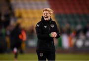 21 October 2021; Republic of Ireland assistant manager Eileen Gleeson after the FIFA Women's World Cup 2023 qualifier group A match between Republic of Ireland and Sweden at Tallaght Stadium in Dublin. Photo by Stephen McCarthy/Sportsfile