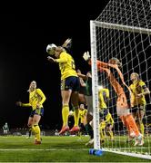 21 October 2021; Jonna Andersson of Sweden clears the ball during the FIFA Women's World Cup 2023 qualifier group A match between Republic of Ireland and Sweden at Tallaght Stadium in Dublin. Photo by Stephen McCarthy/Sportsfile