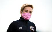 21 October 2021; Republic of Ireland manager Vera Pauw before the FIFA Women's World Cup 2023 qualifier group A match between Republic of Ireland and Sweden at Tallaght Stadium in Dublin. Photo by Stephen McCarthy/Sportsfile