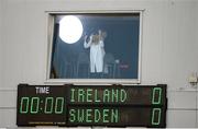 21 October 2021; Former Republic of Ireland goalkeeper Emma Byrne in the Newstalk studio before the FIFA Women's World Cup 2023 qualifier group A match between Republic of Ireland and Sweden at Tallaght Stadium in Dublin. Photo by Stephen McCarthy/Sportsfile