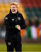 21 October 2021; Republic of Ireland assistant manager Eileen Gleeson following the FIFA Women's World Cup 2023 qualifier group A match between Republic of Ireland and Sweden at Tallaght Stadium in Dublin. Photo by Stephen McCarthy/Sportsfile
