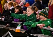 21 October 2021; Supporters following the FIFA Women's World Cup 2023 qualifier group A match between Republic of Ireland and Sweden at Tallaght Stadium in Dublin. Photo by Stephen McCarthy/Sportsfile