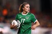 21 October 2021; Jamie Finn of Republic of Ireland during the FIFA Women's World Cup 2023 qualifier group A match between Republic of Ireland and Sweden at Tallaght Stadium in Dublin. Photo by Stephen McCarthy/Sportsfile