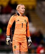 21 October 2021; Sweden goalkeeper Hedvig Lindahl during the FIFA Women's World Cup 2023 qualifier group A match between Republic of Ireland and Sweden at Tallaght Stadium in Dublin. Photo by Stephen McCarthy/Sportsfile