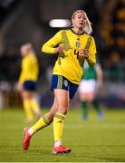 21 October 2021; Hanna Glas of Sweden during the FIFA Women's World Cup 2023 qualifier group A match between Republic of Ireland and Sweden at Tallaght Stadium in Dublin. Photo by Stephen McCarthy/Sportsfile