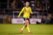 21 October 2021; Hanna Glas of Sweden during the FIFA Women's World Cup 2023 qualifier group A match between Republic of Ireland and Sweden at Tallaght Stadium in Dublin. Photo by Stephen McCarthy/Sportsfile