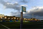 22 October 2021; A general view of a United Rugby Championship corner flag before the United Rugby Championship match between Glasgow Warriors and Leinster at Scotstoun Stadium in Glasgow, Scotland. Photo by Harry Murphy/Sportsfile