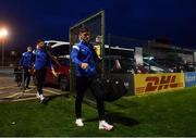 22 October 2021; John Martin of Waterford arriving with teammates before the Extra.ie FAI Cup Semi-Final match between Bohemians and Waterford at Dalymount Park in Dublin. Photo by Eóin Noonan/Sportsfile