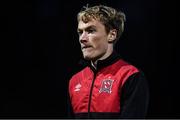 22 October 2021; Greg Sloggett of Dundalk before the Extra.ie FAI Cup Semi-Final match between St Patrick's Athletic and Dundalk at Richmond Park in Dublin. Photo by Ben McShane/Sportsfile
