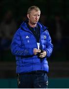 22 October 2021; Leinster head coach Leo Cullen before the United Rugby Championship match between Glasgow Warriors and Leinster at Scotstoun Stadium in Glasgow, Scotland. Photo by Harry Murphy/Sportsfile