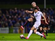 22 October 2021; Georgie Kelly of Bohemians in action against Jack Stafford of Waterford during the Extra.ie FAI Cup Semi-Final match between Bohemians and Waterford at Dalymount Park in Dublin. Photo by Eóin Noonan/Sportsfile