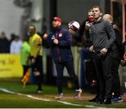 22 October 2021; Dundalk head coach Vinny Perth during the Extra.ie FAI Cup semi-final match between St Patrick's Athletic and Dundalk at Richmond Park in Dublin. Photo by Seb Daly/Sportsfile