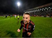 22 October 2021; Keith Ward of Bohemians celebrates following the Extra.ie FAI Cup Semi-Final match between Bohemians and Waterford at Dalymount Park in Dublin. Photo by Stephen McCarthy/Sportsfile