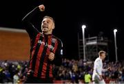 22 October 2021; Keith Ward of Bohemians celebrates following the Extra.ie FAI Cup Semi-Final match between Bohemians and Waterford at Dalymount Park in Dublin. Photo by Stephen McCarthy/Sportsfile