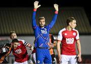 22 October 2021; St Patrick's Athletic goalkeeper Vitezslav Jaros during the Extra.ie FAI Cup semi-final match between St Patrick's Athletic and Dundalk at Richmond Park in Dublin. Photo by Seb Daly/Sportsfile