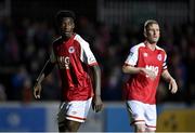 22 October 2021; James Abankwah of St Patrick's Athletic during the Extra.ie FAI Cup semi-final match between St Patrick's Athletic and Dundalk at Richmond Park in Dublin. Photo by Seb Daly/Sportsfile