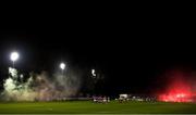 22 October 2021; A general view of Richmond Park, with players on the pitch, and supporters in the stands, before the Extra.ie FAI Cup semi-final match between St Patrick's Athletic and Dundalk at Richmond Park in Dublin. Photo by Seb Daly/Sportsfile