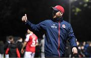 22 October 2021; St Patrick's Athletic head coach Stephen O'Donnell after his side's victory over Dundalk in the Extra.ie FAI Cup semi-final match between St Patrick's Athletic and Dundalk at Richmond Park in Dublin. Photo by Seb Daly/Sportsfile