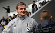 22 October 2021; Northern Ireland goalkeeping coach Roy Carroll during the Victory Shield match between Northern Ireland and Republic of Ireland at Blanchflower Park in Belfast. Photo by Ramsey Cardy/Sportsfile