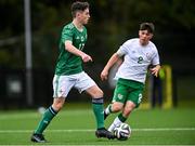 22 October 2021; Ben McGonigle of Northern Ireland during the Victory Shield match between Northern Ireland and Republic of Ireland at Blanchflower Park in Belfast. Photo by Ramsey Cardy/Sportsfile