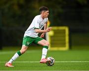 22 October 2021; Corey O’Sullivan of Republic of Ireland during the Victory Shield match between Northern Ireland and Republic of Ireland at Blanchflower Park in Belfast. Photo by Ramsey Cardy/Sportsfile