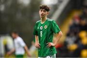 22 October 2021; Ryan Donnelly of Northern Ireland during the Victory Shield match between Northern Ireland and Republic of Ireland at Blanchflower Park in Belfast. Photo by Ramsey Cardy/Sportsfile