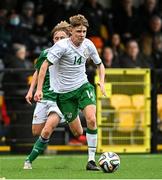 22 October 2021; Luke Kehir of Republic of Ireland during the Victory Shield match between Northern Ireland and Republic of Ireland at Blanchflower Park in Belfast. Photo by Ramsey Cardy/Sportsfile
