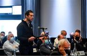 23 October 2021; Gaelic Players Association chief executive officer Tom Parsons speaking during the GAA Special Congress at Croke Park in Dublin. Photo by Piaras Ó Mídheach/Sportsfile