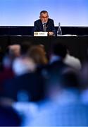 23 October 2021; Uachtarán Chumann Lúthchleas Gael Larry McCarthy during the GAA Special Congress at Croke Park in Dublin. Photo by Piaras Ó Mídheach/Sportsfile