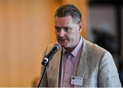 23 October 2021; Kerry GAA chairman Tim Murphy speaking during the GAA Special Congress at Croke Park in Dublin. Photo by Piaras Ó Mídheach/Sportsfile