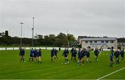 23 October 2021; Northern Ireland players warm up before the UEFA Women's U19 Championship Qualifier match between England and Northern Ireland at Jackman Park in Limerick. Photo by Eóin Noonan/Sportsfile