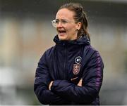 23 October 2021; England head coach Gemma Davies during the UEFA Women's U19 Championship Qualifier match between England and Northern Ireland at Jackman Park in Limerick. Photo by Eóin Noonan/Sportsfile