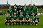 23 October 2021; Northern Ireland team before the UEFA Women's U19 Championship Qualifier match between England and Northern Ireland at Jackman Park in Limerick. Photo by Eóin Noonan/Sportsfile
