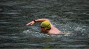 23 October 2021; Paul Kavanagh of Swim Ireland, who finished with a time of 40:47, competing in the 101st Jones Engineering Dublin City Liffey Swim which travelled up-river for the first time in the swim’s history. Photo by Ray McManus/Sportsfile