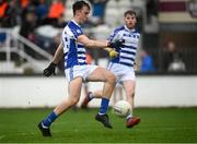 23 October 2021; Paul McDermott of Naas shoots to score his side's first goal during the Kildare County Senior Club Football Championship Semi-Final match between Naas and Maynooth at St Conleth's Park in Newbridge, Kildare. Photo by Harry Murphy/Sportsfile