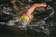 23 October 2021; Mick Moran, Phoenix, competing in the 101st Jones Engineering Dublin City Liffey Swim which travelled up-river for the first time in the swim’s history. Photo by Ray McManus/Sportsfile