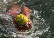 23 October 2021; A competitor in the 101st Jones Engineering Dublin City Liffey Swim which travelled up-river for the first time in the swim’s history. Photo by Ray McManus/Sportsfile