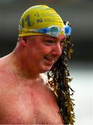 23 October 2021; Patrick Corkery, NAC Masters, after competing in the 101st Jones Engineering Dublin City Liffey Swim which travelled up-river for the first time in the swim’s history. Photo by Ray McManus/Sportsfile