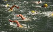 23 October 2021; A general view of the field as they compete in the 101st Jones Engineering Dublin City Liffey Swim which travelled up-river for the first time in the swim’s history. Photo by Ray McManus/Sportsfile