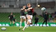 23 October 2021; Nathan Doak of Ulster practices his goalkicking before the United Rugby Championship match between Connacht and Ulster at Aviva Stadium in Dublin. Photo by Brendan Moran/Sportsfile