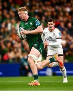 23 October 2021; Niall Murray of Connacht on his way to scoring his side's first try during the United Rugby Championship match between Connacht and Ulster at Aviva Stadium in Dublin. Photo by David Fitzgerald/Sportsfile