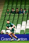 23 October 2021; Supporters during the United Rugby Championship match between Connacht and Ulster at Aviva Stadium in Dublin. Photo by David Fitzgerald/Sportsfile