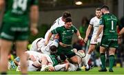 23 October 2021; Alan O’Connor of Ulster, 4, barges into Dave Heffernan of Connacht, for which O'Connor was shown a yellow card, during the United Rugby Championship match between Connacht and Ulster at Aviva Stadium in Dublin. Photo by Brendan Moran/Sportsfile