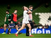 23 October 2021; Craig Gilroy of Ulster reacts as he leaves the field with an injury during the United Rugby Championship match between Connacht and Ulster at Aviva Stadium in Dublin. Photo by David Fitzgerald/Sportsfile