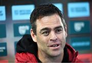 23 October 2021; Munster head coach Johann van Graan before the United Rugby Championship match between Ospreys and Munster at Liberty Stadium in Swansea, Wales. Photo by Ben Evans/Sportsfile